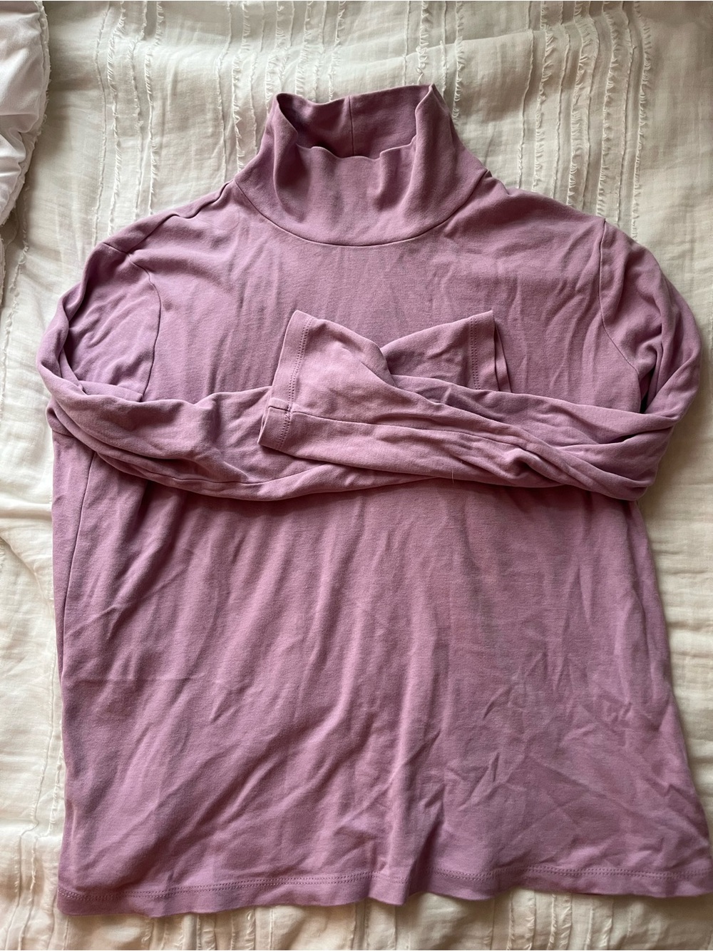 Appleseed's Periwinkle Long Sleeve Turtleneck Tee